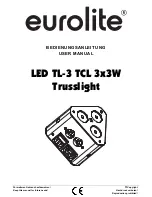 Предварительный просмотр 1 страницы EuroLite LED TL-3 TCL 3x3W Trusslight User Manual