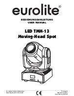 EuroLite LED TMH-13 User Manual предпросмотр