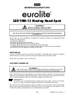 Preview for 3 page of EuroLite LED TMH-13 User Manual