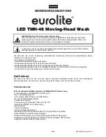 Предварительный просмотр 4 страницы EuroLite LED TMH-46 User Manual