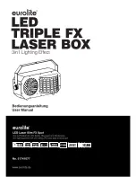 Предварительный просмотр 1 страницы EuroLite LED Triple FX Laser Box User Manual