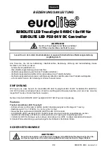 Preview for 3 page of EuroLite LED Trusslight 24VDC 18x1W User Manual