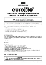 Preview for 9 page of EuroLite LED Trusslight 24VDC 18x1W User Manual