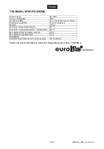 Preview for 14 page of EuroLite LED Trusslight 24VDC 18x1W User Manual