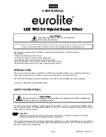 Preview for 14 page of EuroLite LED TWS-20 User Manual