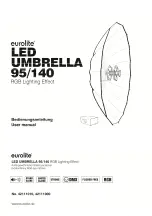 EuroLite LED Umbrella 140 User Manual preview