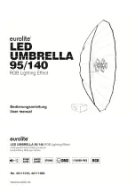 Preview for 1 page of EuroLite LED Umbrella 140 User Manual