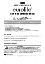 Предварительный просмотр 3 страницы EuroLite LED Z-20 Beam Effect User Manual