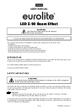 Предварительный просмотр 10 страницы EuroLite LED Z-20 Beam Effect User Manual