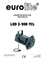 Предварительный просмотр 1 страницы EuroLite LED Z-200 TCL User Manual