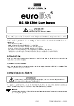 Предварительный просмотр 20 страницы EuroLite Lighting Effect BS-40 User Manual