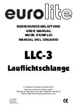 Предварительный просмотр 1 страницы EuroLite LLC-3 Operating Instructions Manual