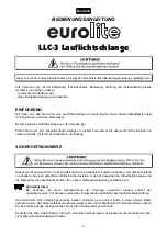 Preview for 2 page of EuroLite LLC-3 Operating Instructions Manual