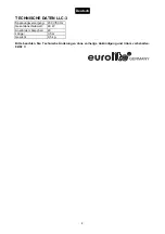 Предварительный просмотр 4 страницы EuroLite LLC-3 Operating Instructions Manual