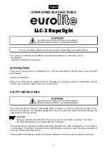 Предварительный просмотр 5 страницы EuroLite LLC-3 Operating Instructions Manual