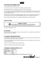 Preview for 6 page of EuroLite LLC-3 Operating Instructions Manual