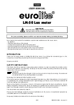 Предварительный просмотр 8 страницы EuroLite LM-50 Lux Meter User Manual