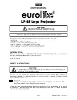 EuroLite LP-25 User Manual предпросмотр