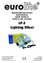 EuroLite LP-5 User Manual preview