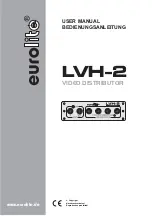 Preview for 1 page of EuroLite LVH-2 User Manual