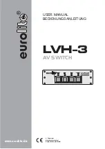 EuroLite LVH-3 User Manual preview