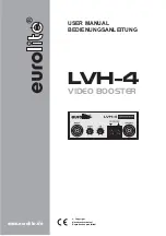 EuroLite LVH-4 User Manual preview