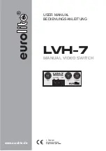 EuroLite LVH-7 User Manual preview