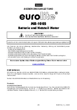 Preview for 2 page of EuroLite MB-1005 User Manual