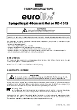 Предварительный просмотр 3 страницы EuroLite MD-1515 User Manual