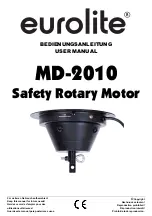 EuroLite MD-2010 User Manual preview