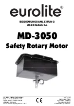 Preview for 1 page of EuroLite MD-3050 User Manual