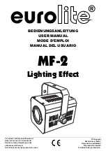 EuroLite MF-2 Lighting Effect User Manual предпросмотр