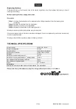 Preview for 17 page of EuroLite MF-2 Lighting Effect User Manual