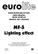 EuroLite MF-5 User Manual предпросмотр