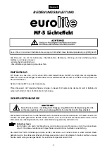 Preview for 2 page of EuroLite MF-5 User Manual