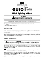 Preview for 9 page of EuroLite MF-5 User Manual