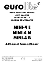 EuroLite MINI-4 B User Manual предпросмотр