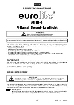 Предварительный просмотр 3 страницы EuroLite MINI-4 B User Manual