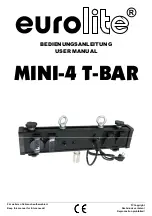 Предварительный просмотр 1 страницы EuroLite MINI-4 T-BAR User Manual