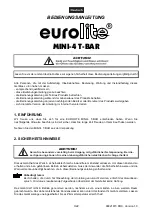 Предварительный просмотр 3 страницы EuroLite MINI-4 T-BAR User Manual