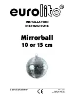 Предварительный просмотр 1 страницы EuroLite Mirrorball Installation Instructions