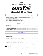 Предварительный просмотр 2 страницы EuroLite Mirrorball Installation Instructions