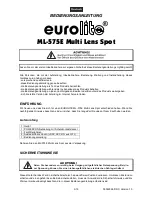 Preview for 3 page of EuroLite ML-575E User Manual