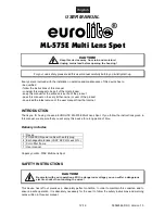 Preview for 12 page of EuroLite ML-575E User Manual