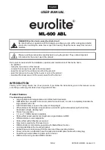 Preview for 18 page of EuroLite ML-600 ABL User Manual