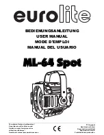 EuroLite ML-64 Spot User Manual preview