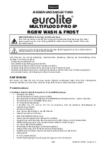 Предварительный просмотр 3 страницы EuroLite Multiflood Pro IP RGBW Wash & Frost User Manual