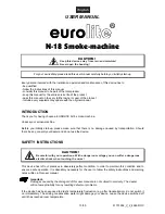 Preview for 13 page of EuroLite N- User Manual