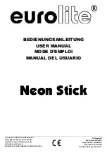 Предварительный просмотр 1 страницы EuroLite Outdoor Neon Stick User Manual