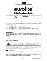 Preview for 3 page of EuroLite Outdoor Series User Manual